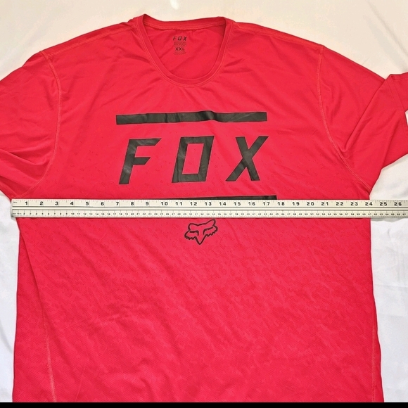 Fox Racing Ranger Tri Dri  Men’s Short Sleeve Red  MTB Biker Cycling Jersy 2XL - Picture 3 of 7
